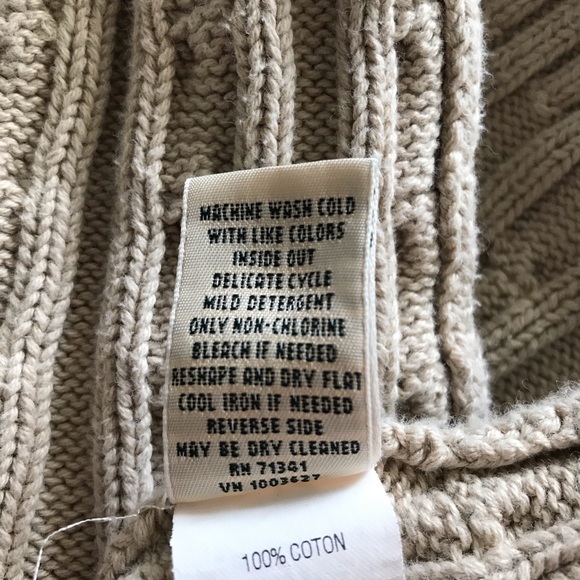 L.L. Bean Vintage Fisherman Sweater Cable Knit XL - Picture 5 of 8